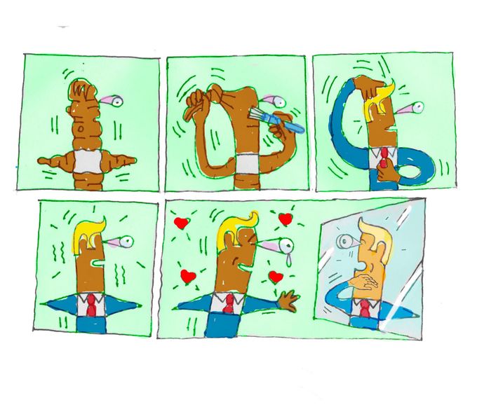 viñeta digital - narciso- 