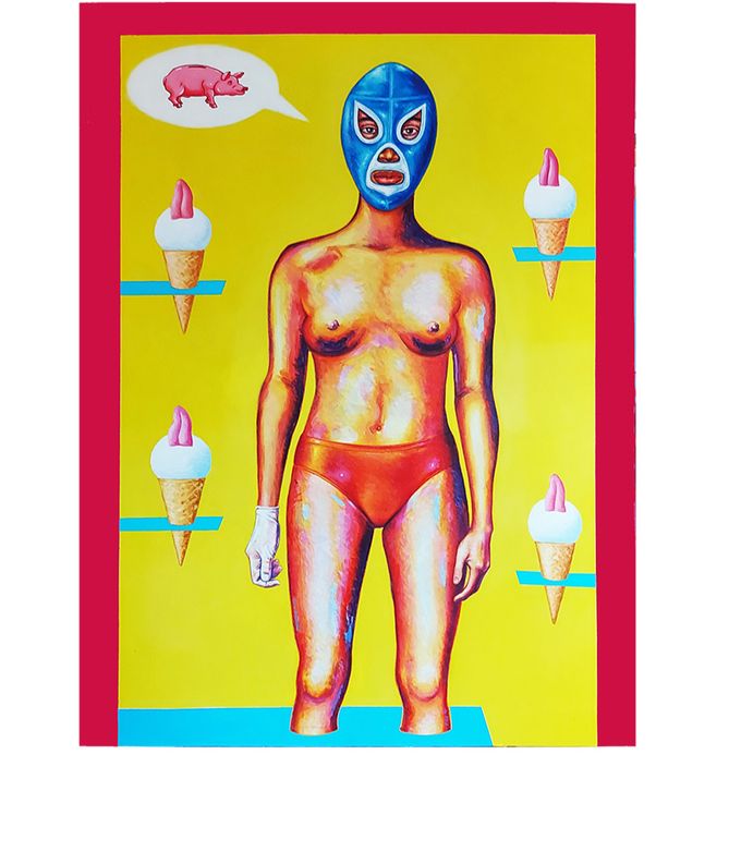 Acrílico sobre tela, 36